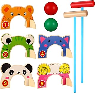 Toddler's Colorful Croquet